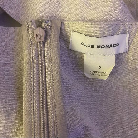 CLUB MÓNACO SIDE BUTTON LINEN DRESS 2 GUC - Picture 5 of 10